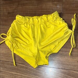 Yellow Women's Shorts